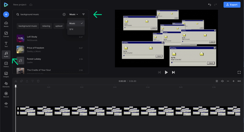 Make screen record with sound