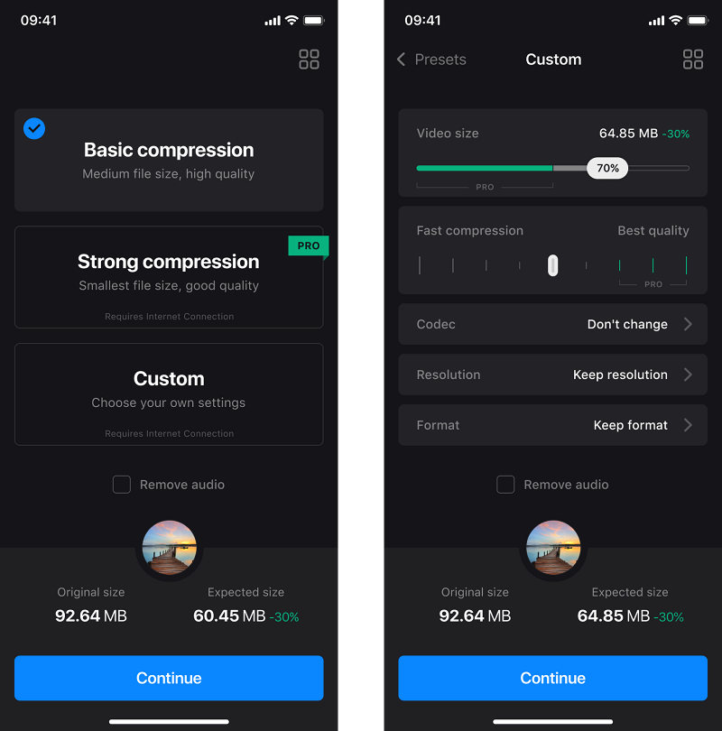 Application to compress iPhone video