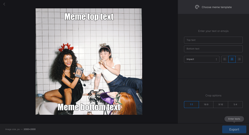 Meme maker for International Women's Day meme