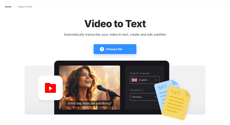 Upload MKV to rip subtitles MKV to SRT converter