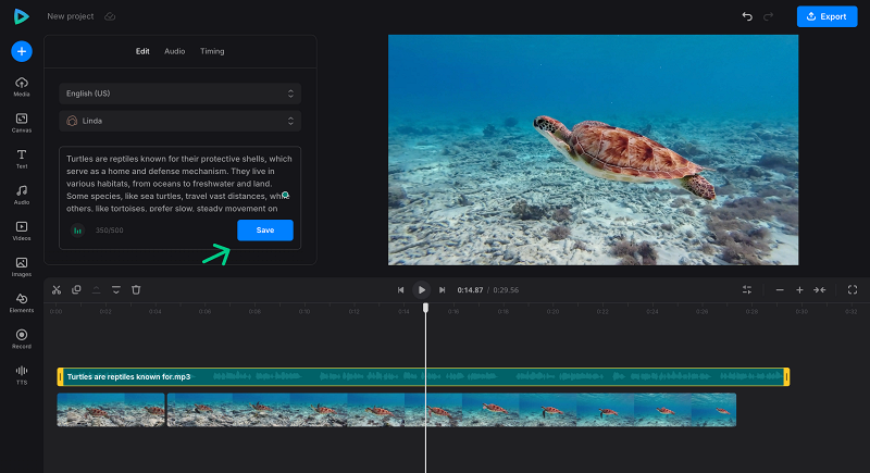 Modify AI voice in video