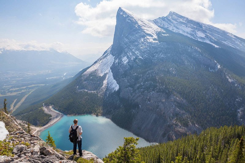 Mountains image with people Mountains picture with person