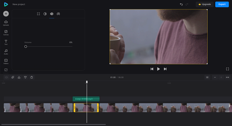 Remove sound from video with bleep sound Mute part of video with bleep sound effect