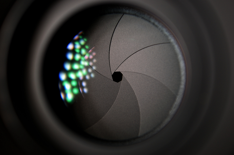 Narrow aperture Narrow aperture example in manual mode on camera