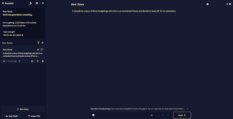 NovelAi AI writing tool NovelAI AI writing software