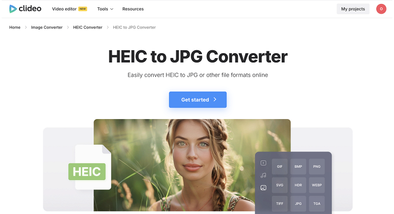 Online HEIC to JPG converter