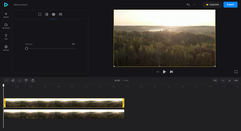 Remove audio from file for l-cut