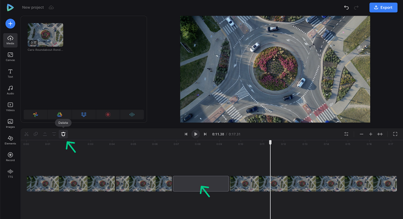Remove gap after video speed change