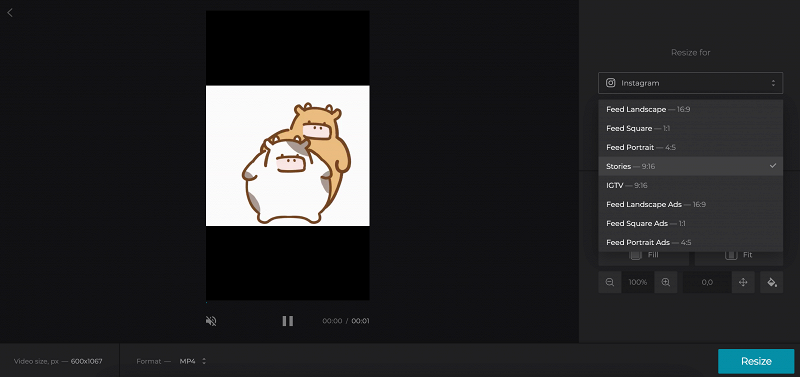 Resize GIF for Instagram Story Resize GIF to post on Instagram Story