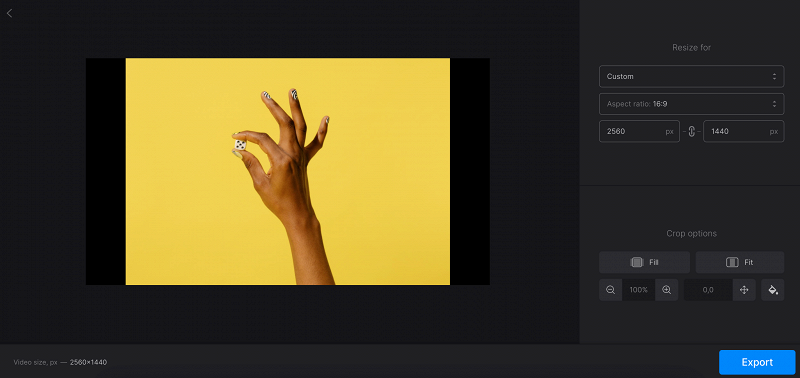 Resize picture for YouTube banner