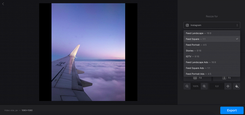 Resize PNG using presets Select preset to resize PNG