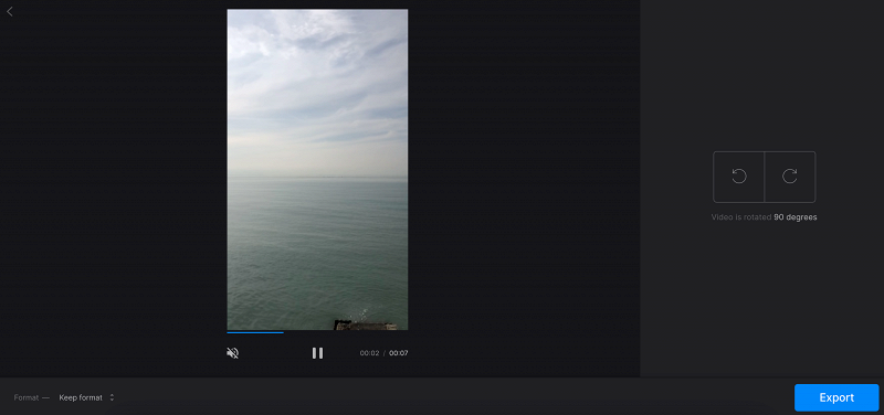 Rotate vertical video to horizontal Rotate vertical video to make it horizontal