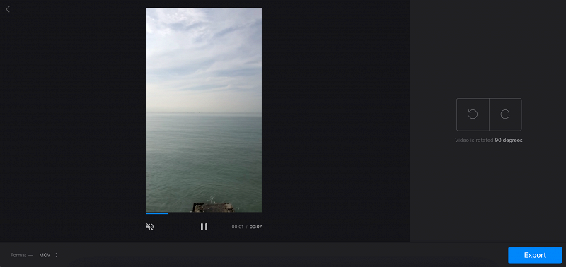 Rotate video 90 degrees on Mac
