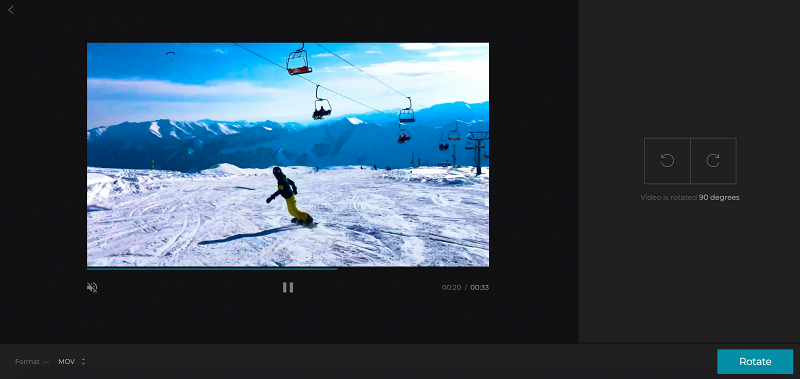 Rotate the YouTube video with one click
