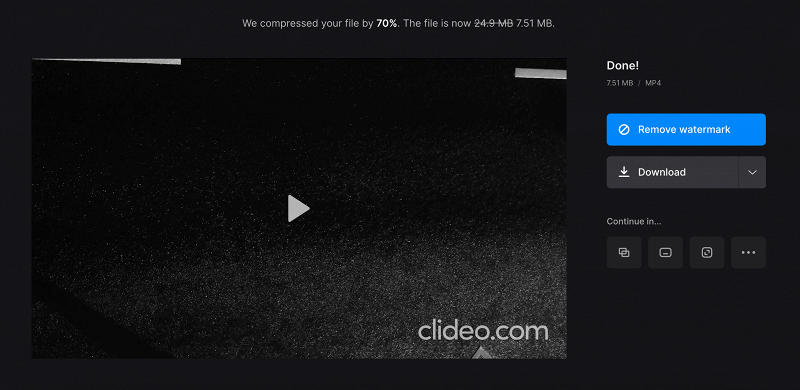 Download Android video compressed for email