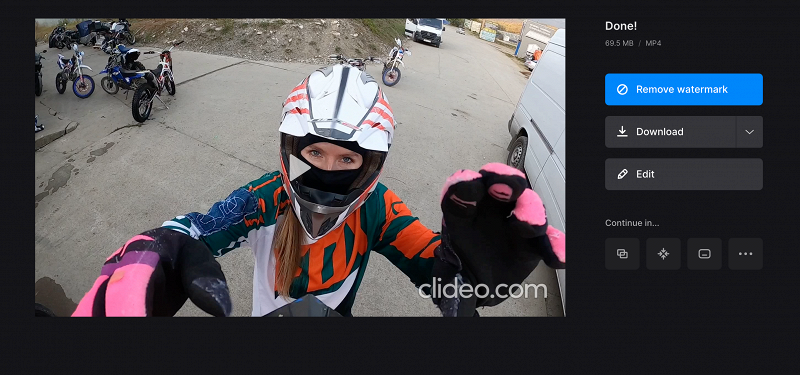 Download clip taken from video