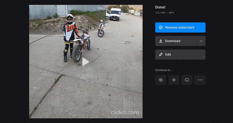 Download cropped MP4