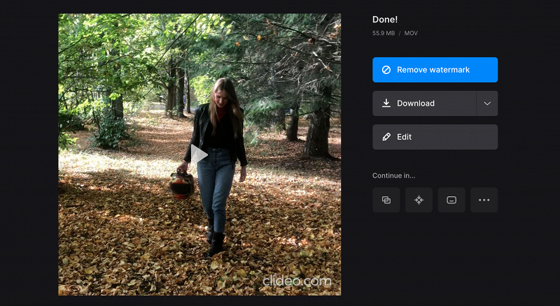Download cropped video on Windows