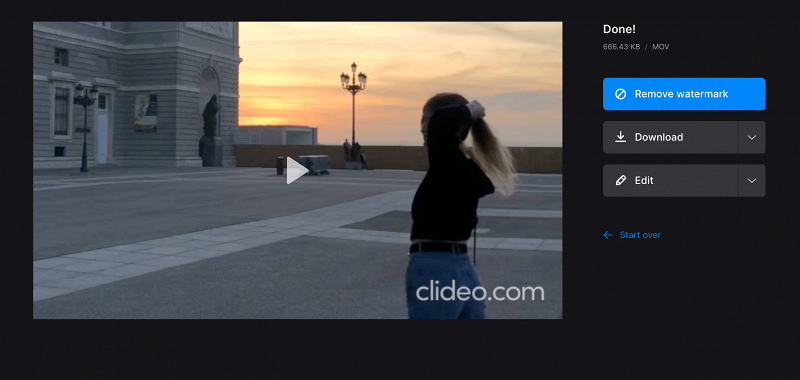 Download video cropped in accordance with Rule of Thirds