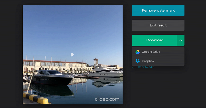 Save the cropped file to your device