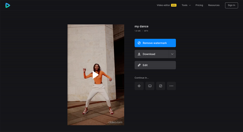 Save dance video