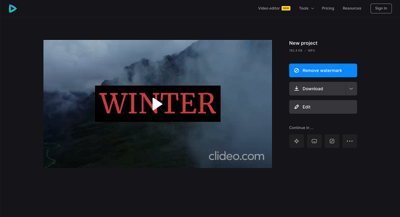 Save edited video om Windows