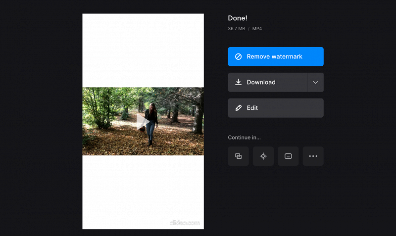 Save file for Instagram Story Download file with right Instagram Story dimensions
