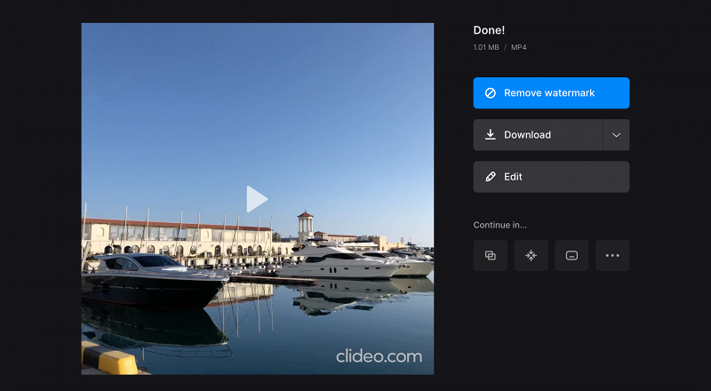 Download file with Instagram aspect ratio