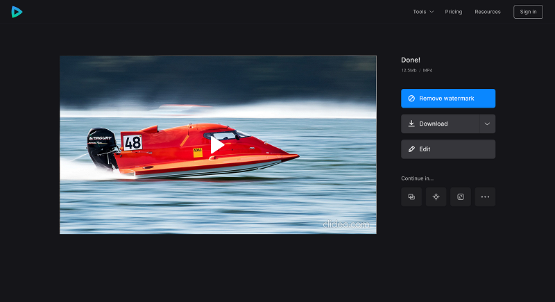 Save file with normal video speed