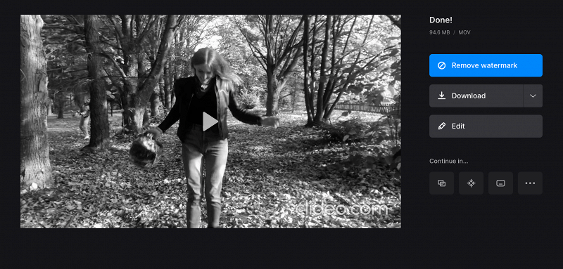 Save grayscale video Download grayscale video