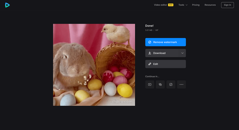 Save Happy Easter GIF from video