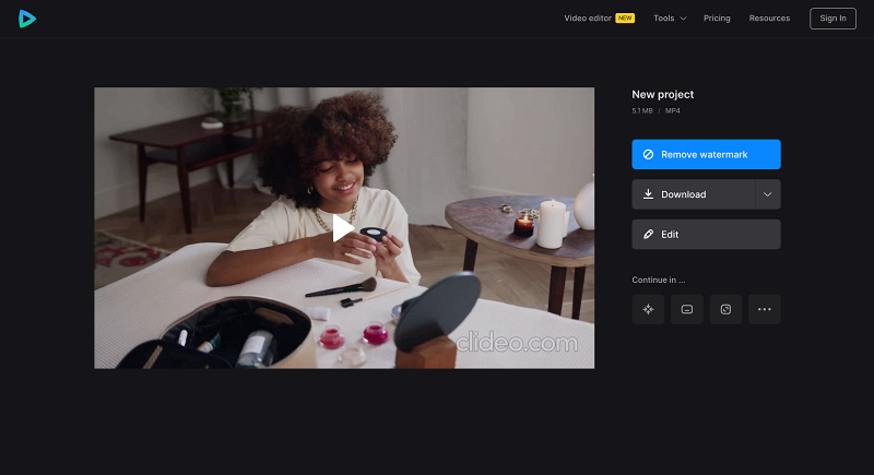 Save influencer video created online