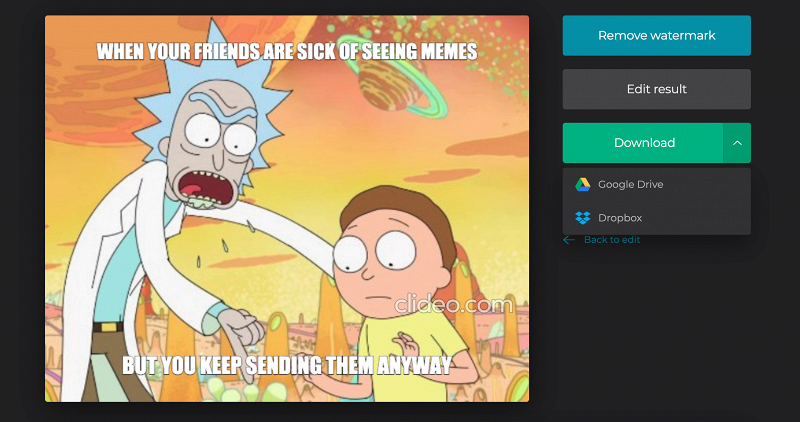 Download meme with your own image
