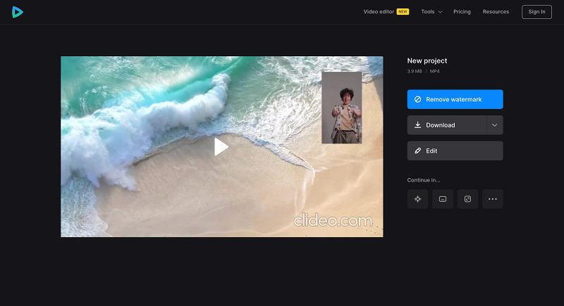 Save picture-in-picture video
