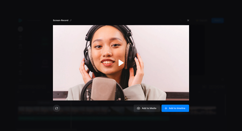 Save recorded review video to project