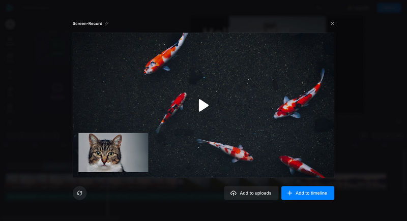 Save screen and webcam recording