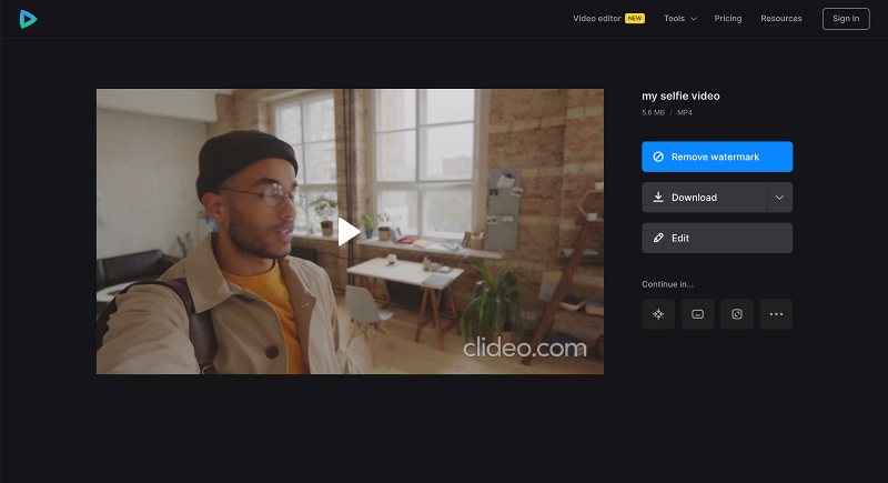Download video with selfie and music Save selfie video