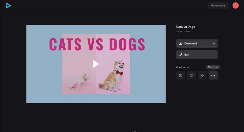 Save side-by-side video