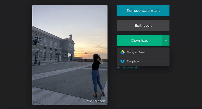 Download your fast motion video from the online tool