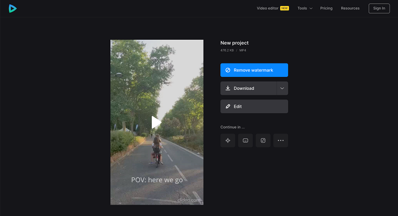 Save TikTok POV video
