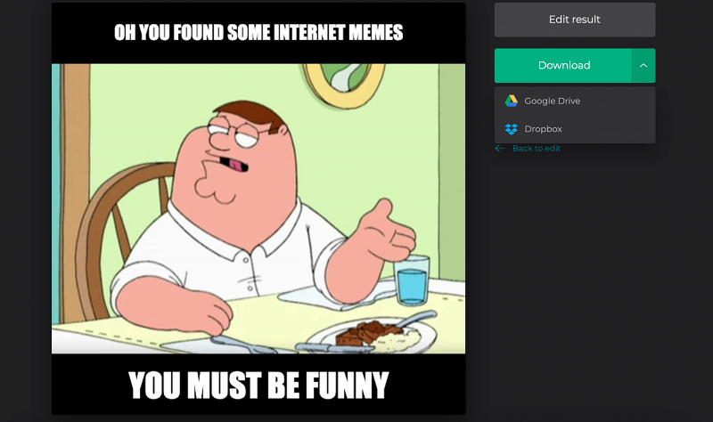 Download the Twitter meme back to your device