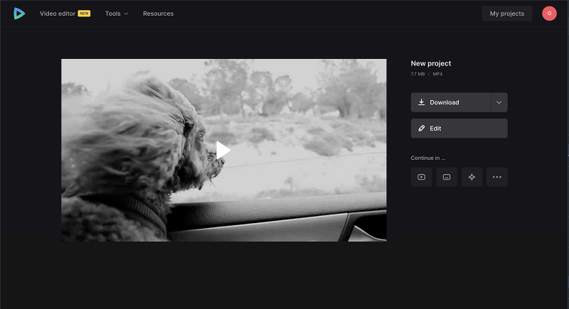 Save video after audio cleanup