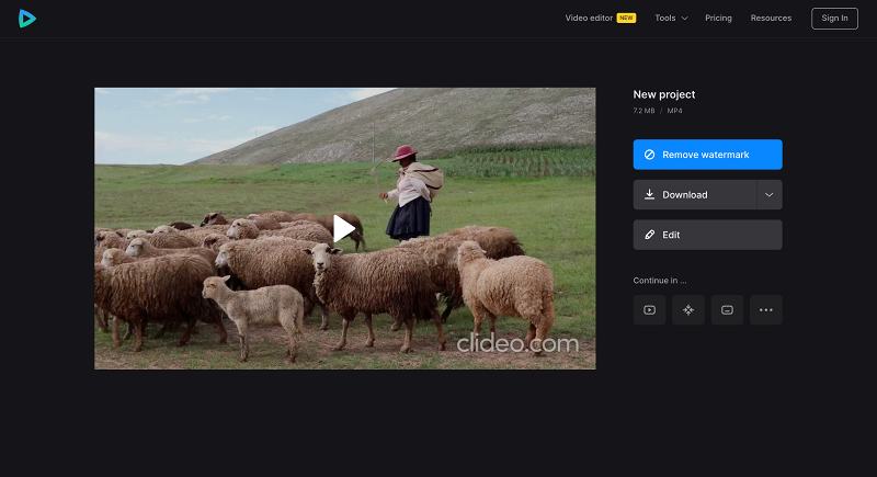 Download video without sound Save video after removing audio