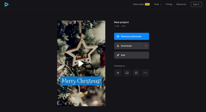 Download video card with Happy New Year fonts Save video card with Christmas fonts