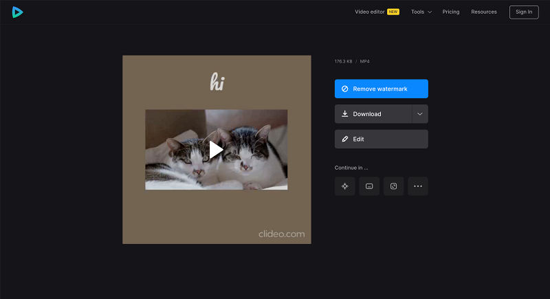 Save video content created online