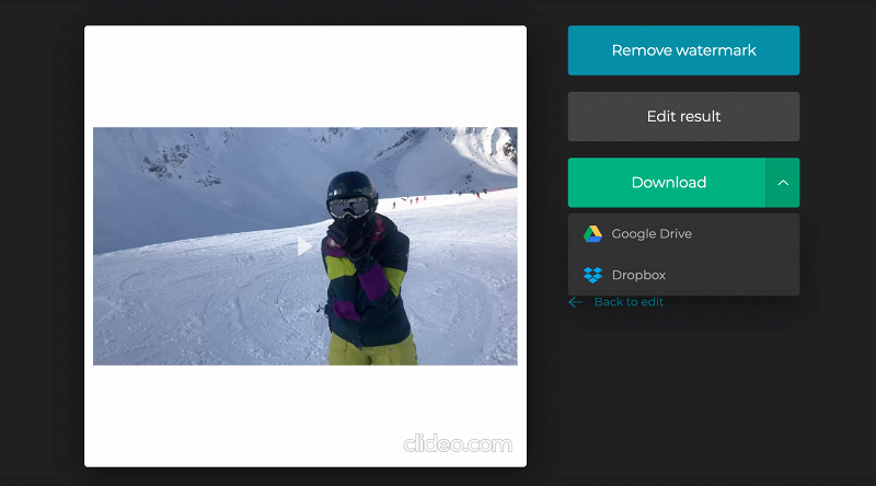 Download the video fitted Facebook post size