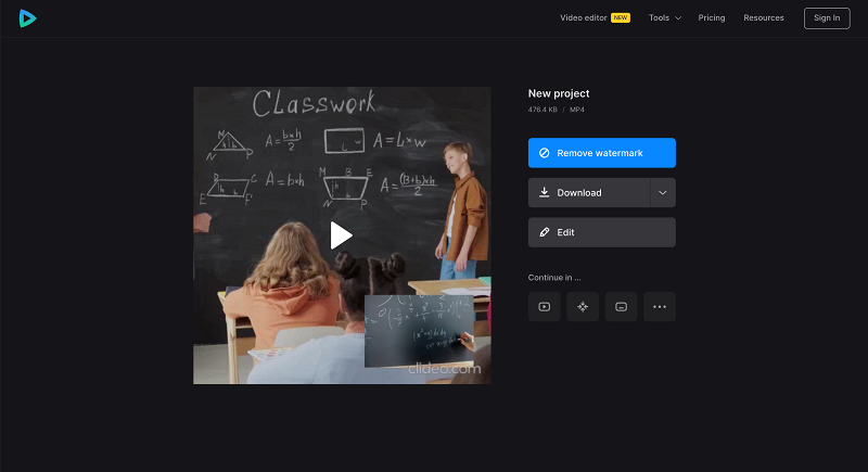 Save video to add to Google Slides