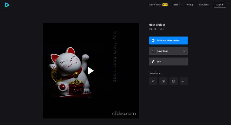 Save video to post on Pinterest