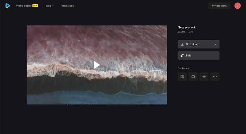 Save video to upload song to YouTube