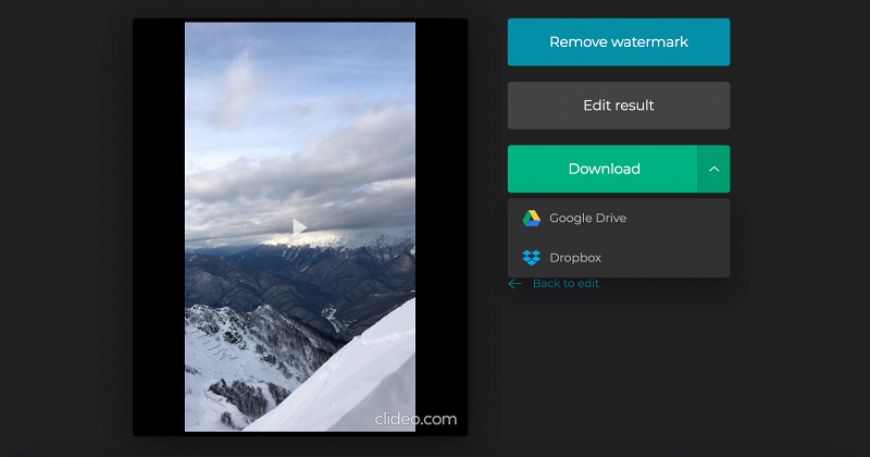 Download video with black bars
